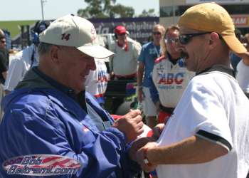 AJ Foyt signs my shirt