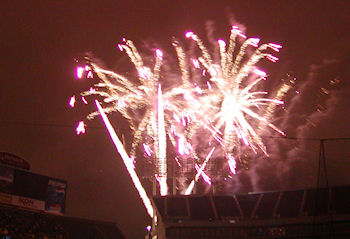 Post-game fireworks