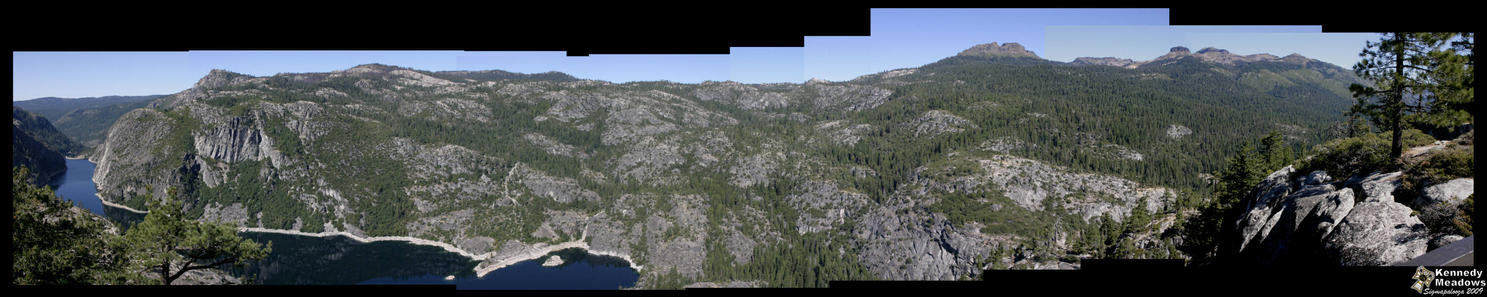 A panoramic photograph of Donnell Lake - for visitors with css off